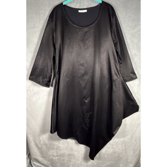 bryn Walker Black Asymmetrical Dress - Picture 2 of 9